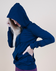 Breastfeeding Hoodie - Casual Hoodie Navy