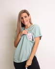 Breastfeeding T-Shirt - Charlotte Tee Pistachio