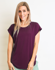 Breastfeeding Top - Luxe Tee Fig