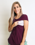 Breastfeeding Top - Luxe Tee Fig