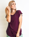 Breastfeeding Top - Luxe Tee Fig