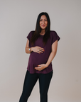 Breastfeeding Top - Luxe Tee Fig