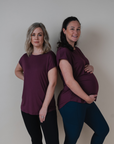 Breastfeeding Top - Luxe Tee Fig