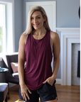 Breastfeeding Tank - Twist Back Fig