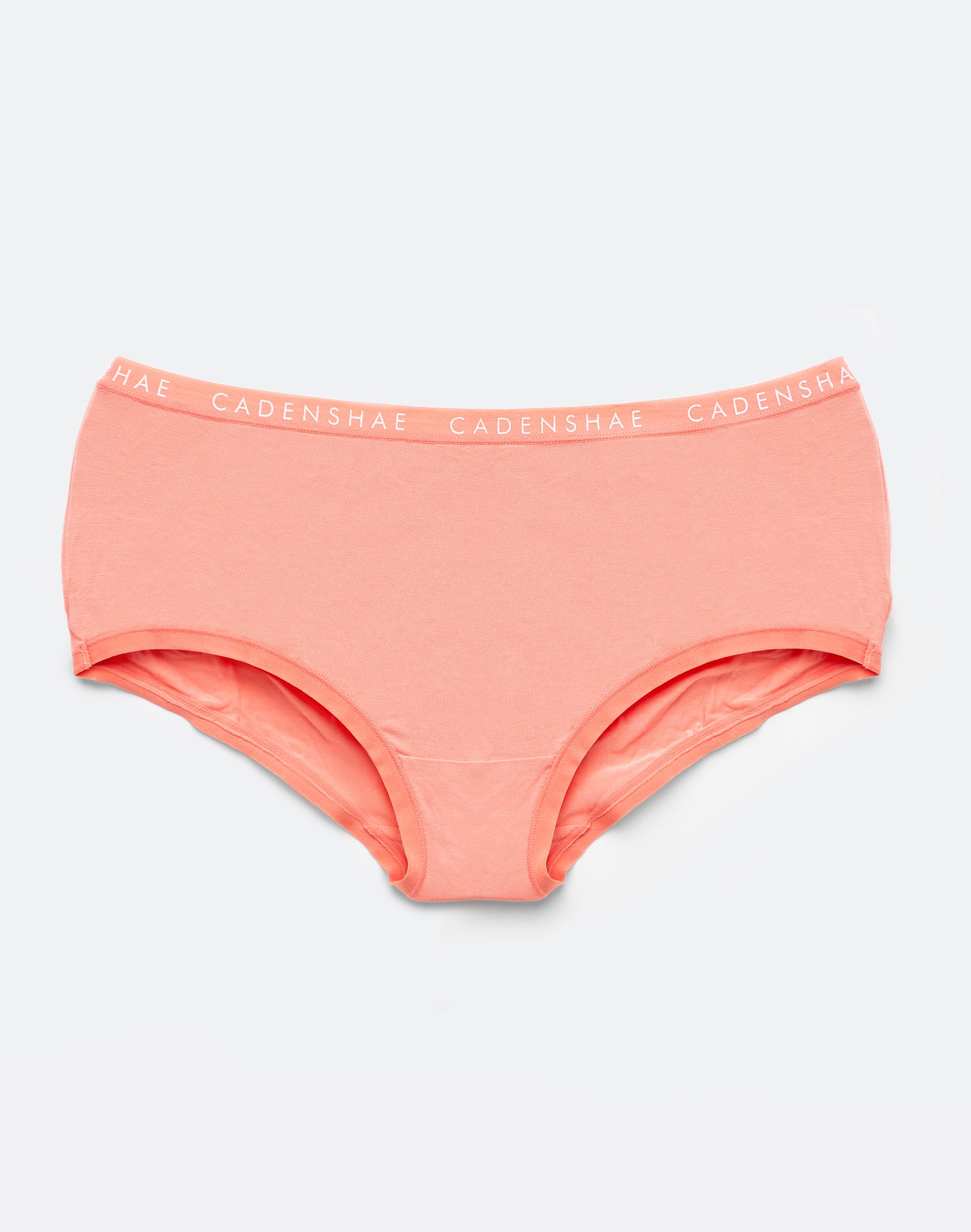 Peach, full coverage bamboo undies