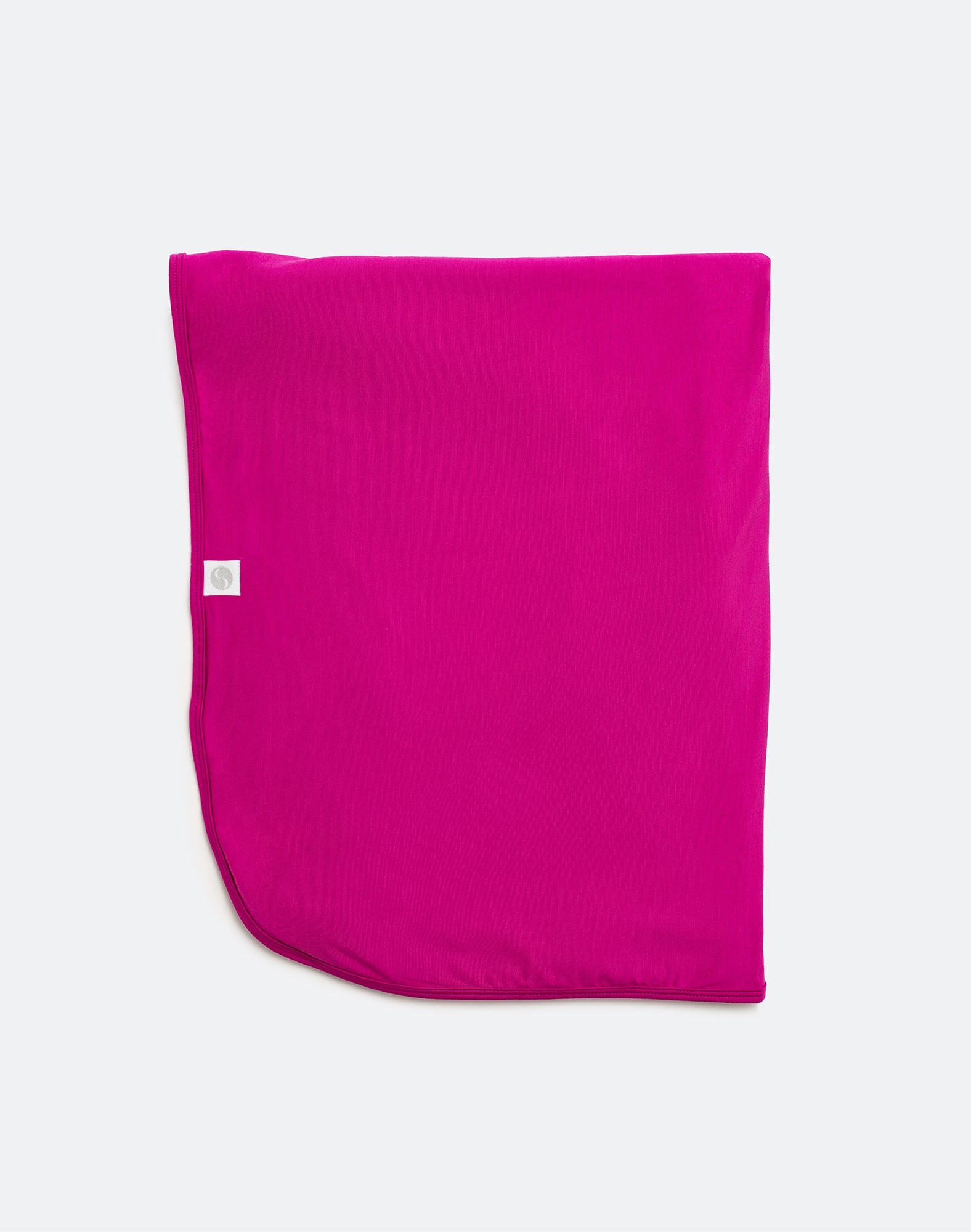 Bright pink baby swaddle made from natural bamboo fibres