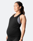 black breastfeeding tanks