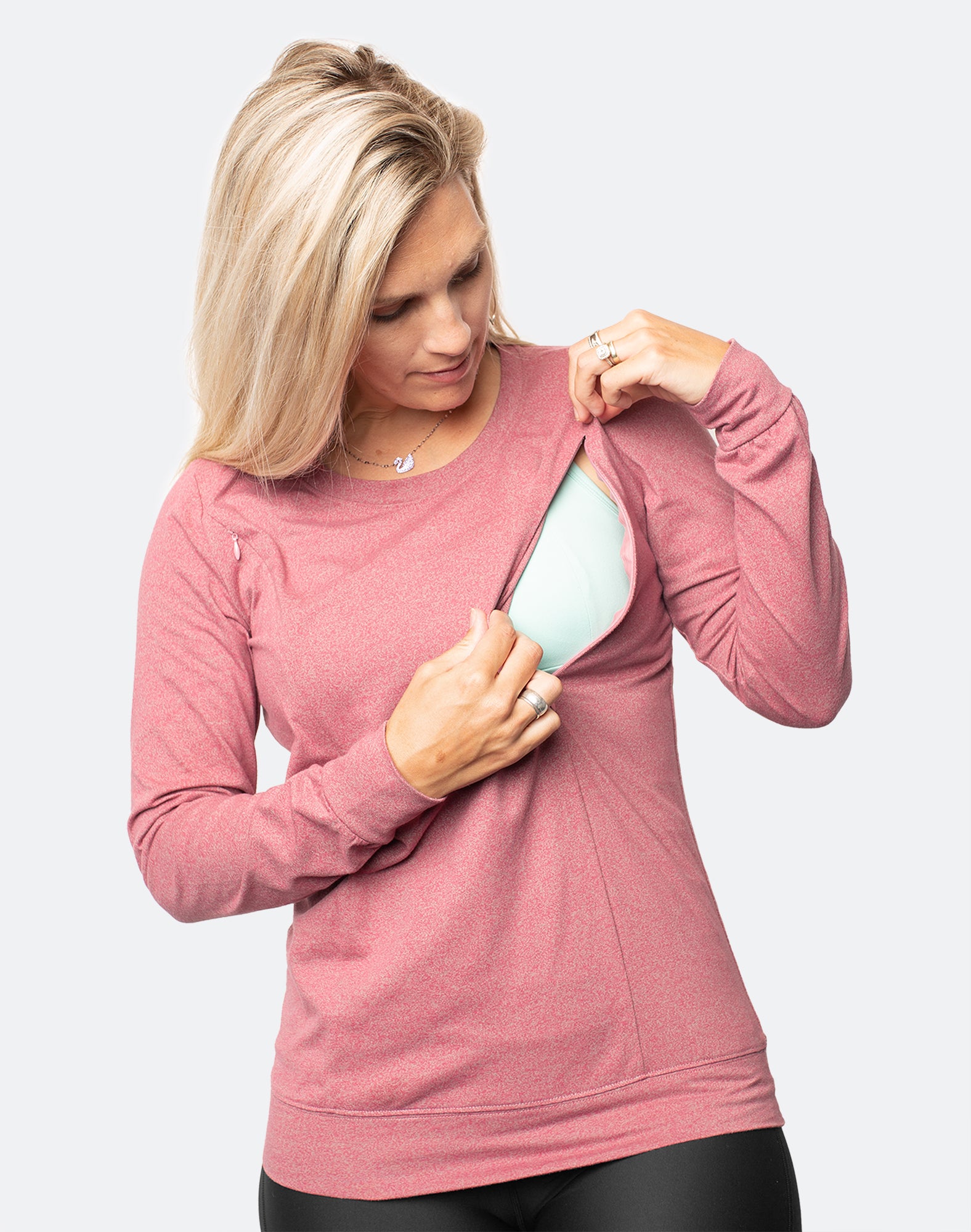 comfortable nursing jumper with zips for breastfeeding