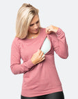 comfortable nursing jumper with zips for breastfeeding