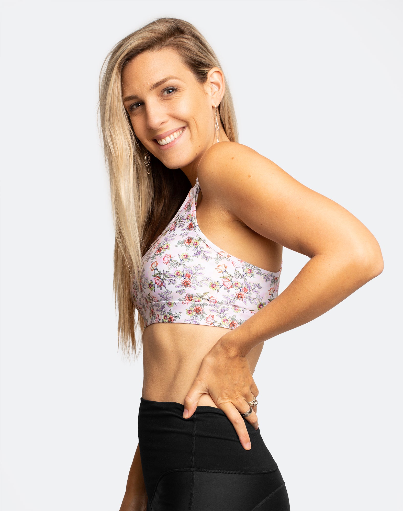 floral print nursing bra