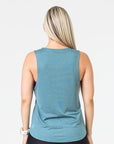 pregnant mum wearing a willow breastfeeding top back view