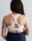 Breastfeeding Sports Bra - Smoothie Crop Rib Navy