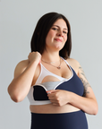 Breastfeeding Sports Bra - Smoothie Crop Rib Navy