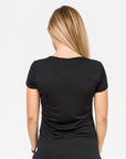 black breastfeeding t-shirt back