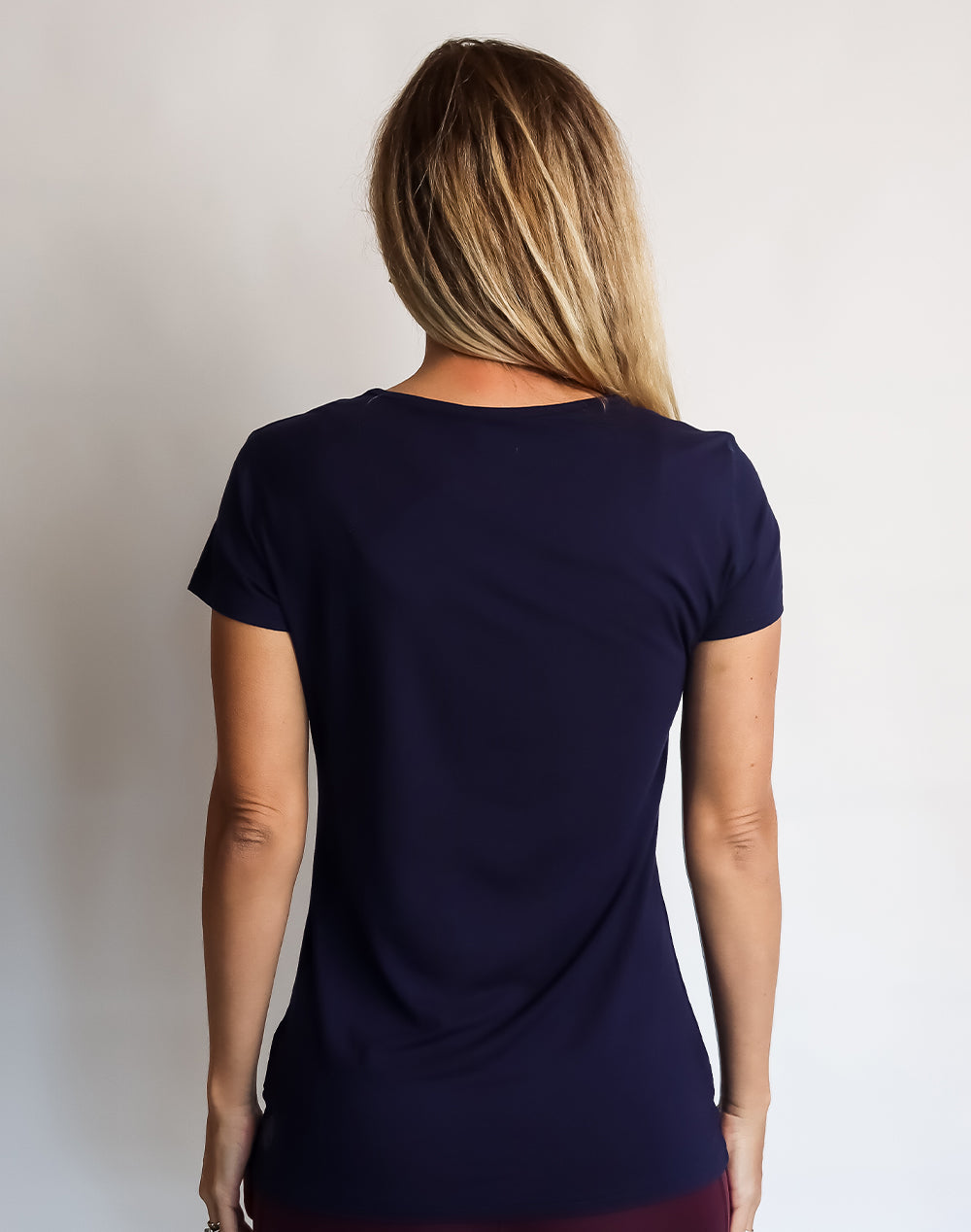 Back view of bamboo nursing t-shirt 