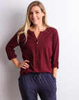 Maternity Top - Allure Top Wild Plum