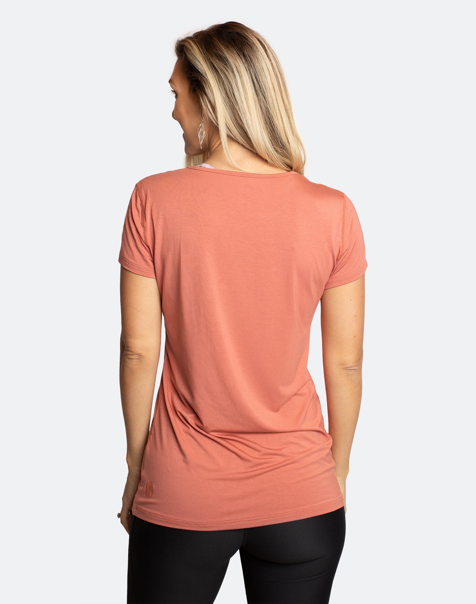 light orange breastfeeding t-shirt back