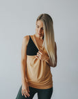 Breastfeeding Top - Casual Tank Caramel