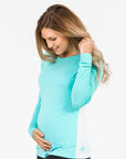 Clearance - Bamboo Long Sleeve Top Mint